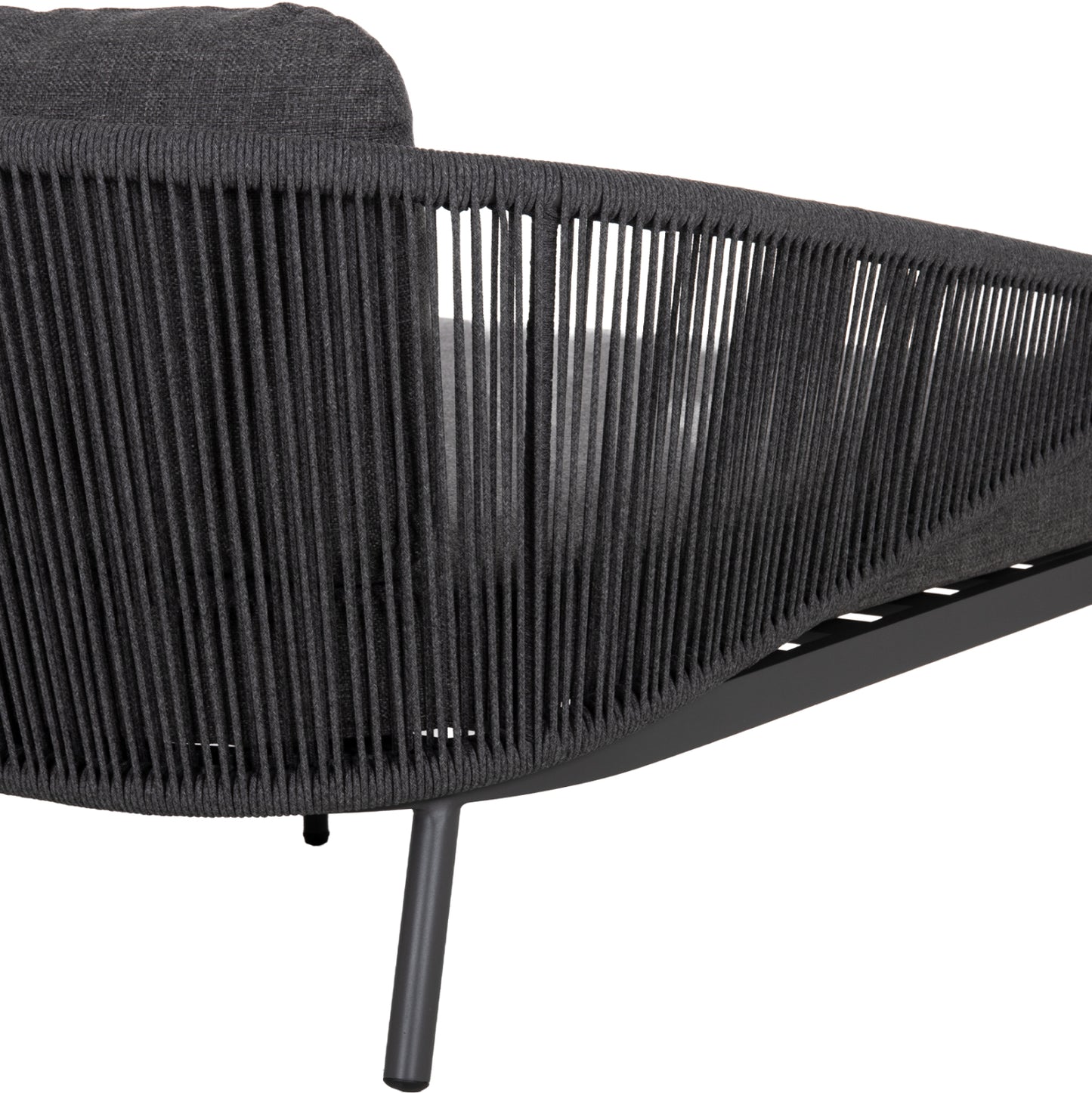 DAYBED ΣΕΙΡΑ XANTION ΗM6474.01 ΣΚΟΥΡΟ ΓΚΡΙ ΑΛΟΥΜΙΝΙΟ-ΣΧΟΙΝΙ-OLEFIN 157x147x88Υεκ