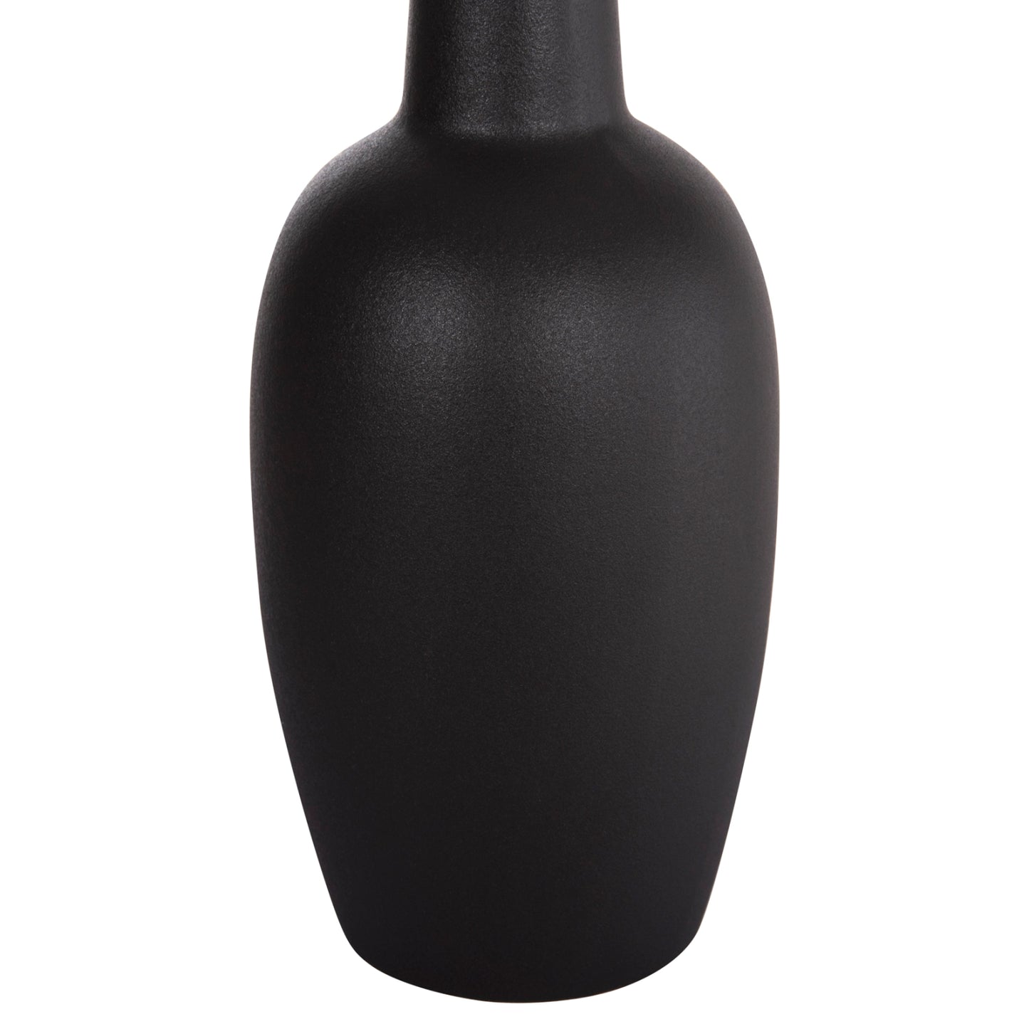 ΕΠΙΤΡΑΠΕΖΙΟ ΚΕΡΑΜΙΚΟ ΔΙΑΚΟΣΜΗΤΙΚΟ ELENDIL HM4592.02 ΜΑΥΡΟ ΜΑΤ Φ10x30Υεκ