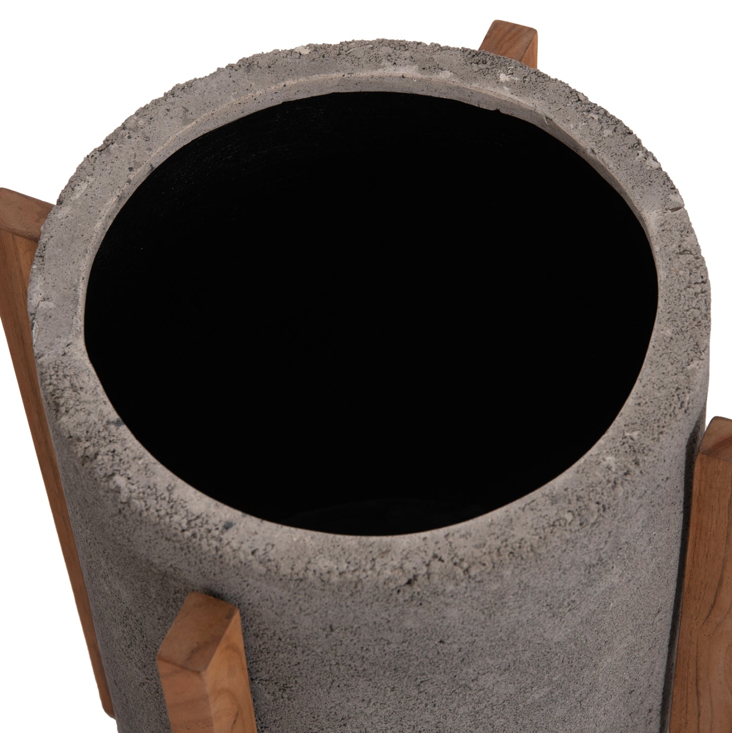 ΓΛΑΣΤΡΑ ΕΣΩΤ.ΧΩΡΟΥ HOFF HM4682.03S FIBER CEMENT ΓΚΡΙ-TEAK ΒΑΣΗ Φ33x42Υεκ