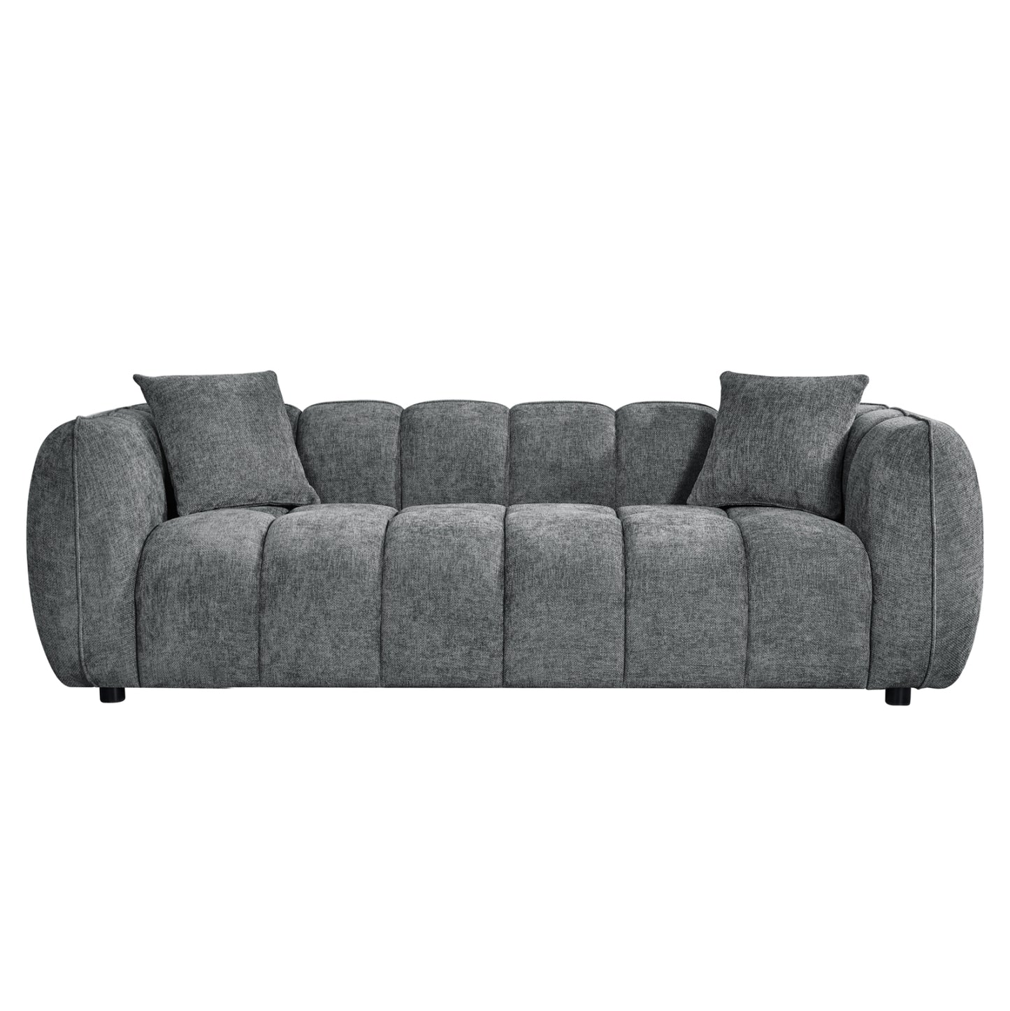 ΚΑΝΑΠΕΣ 3-ΘΕΣΙΟΣ LYKKE HM3323.01 ΓΚΡΙ ΥΦΑΣΜΑ 229x89x70Υεκ