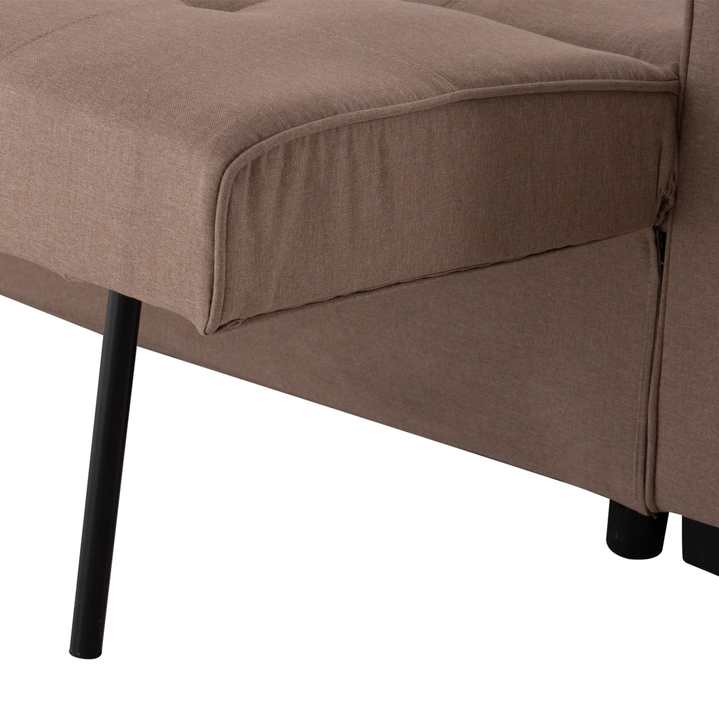 ΚΑΝΑΠΕΣ ΚΡΕΒΑΤΙ KANNA 2ΘΕΣΙΟΣ HM3082.02 ΜΕ ΜΠΕΖ ΥΦΑΣΜΑ 175x92x87Υεκ.