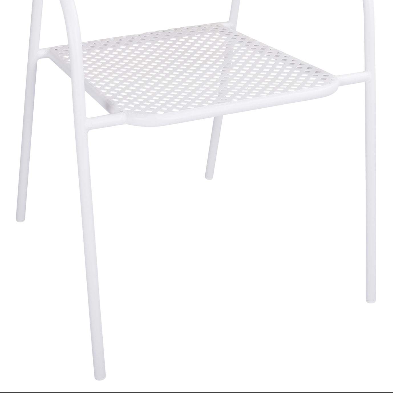 ΚΑΡΕΚΛΑ ΜΕΤΑΛΛΙΚΗ ΛΕΥΚΗ THETIS HM5173.12 55x57x79 cm