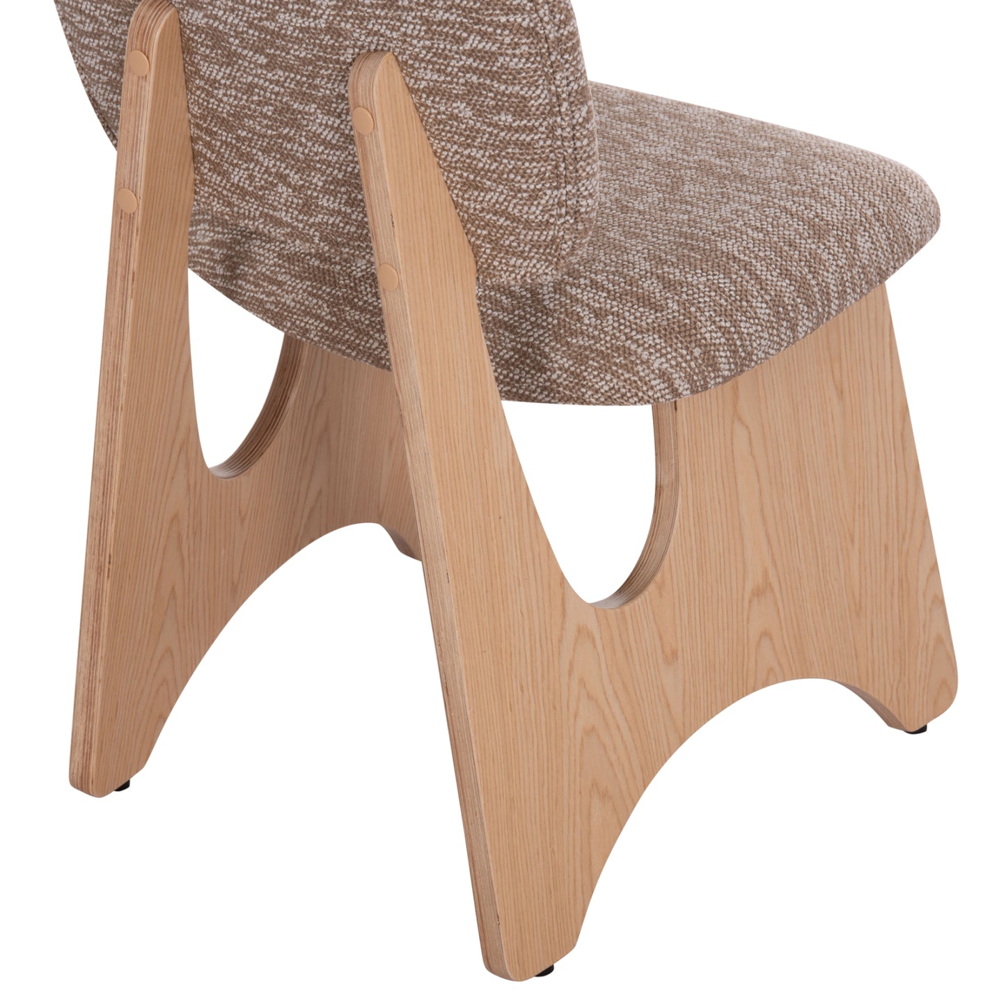 ΚΑΡΕΚΛΑ ΤΡΑΠΕΖΑΡΙΑΣ BELLISI HM18248.01 ΚΑΦΕ ΥΦΑΣΜΑ-PLYWOOD ΧΡΩΜΑ ΔΡΥΟΣ 53x56x78Υεκ.
