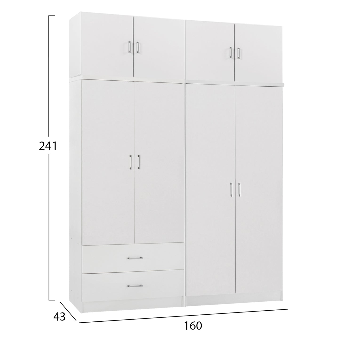 ΝΤΟΥΛΑΠΑ 4-ΦΥΛΛΗ ΜΕ ΠΑΤΑΡΙ & ΣΥΡΤΑΡΙΑ JENNA HM11355.05 ΜΕΛΑΜΙΝΗ ΣΕ ΛΕΥΚΟ 160x43x240Υεκ