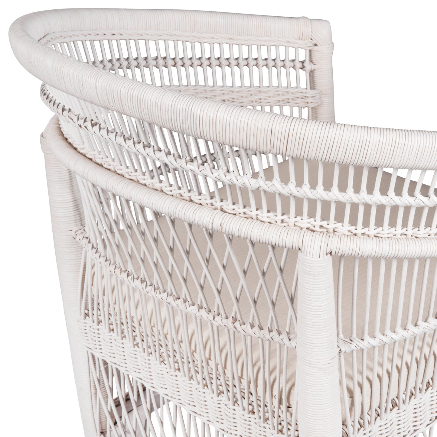 ΠΟΛΥΘΡΟΝΑ MALAWI HM9635.02 ΞΥΛΟ ΜΑΟΝΙ ΜΕ RATTAN ΛΕΥΚΟ--Β'ΔΙΑΛΟΓΗΣ 80x70x86Υεκ.