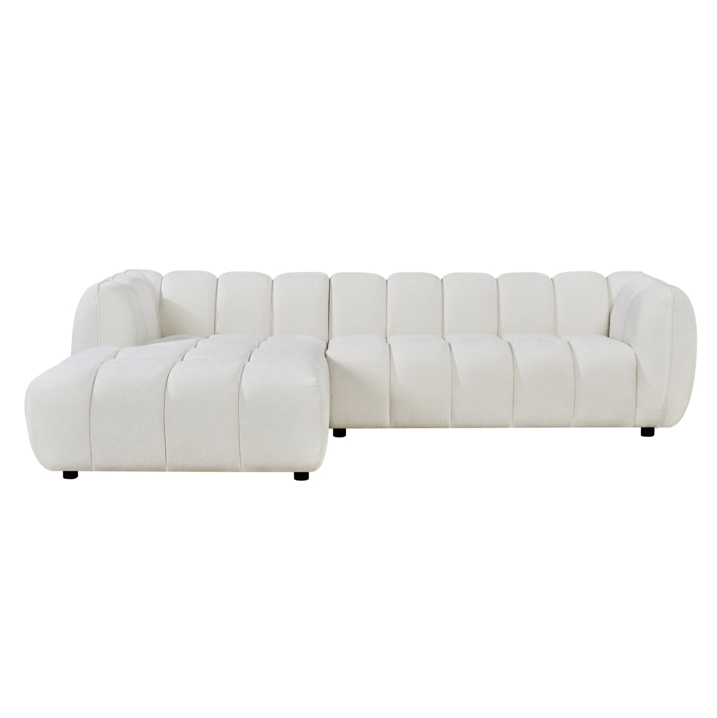 ΣΕΤ ΚΑΝΑΠΕΣ ΓΩΝΙΑ (ΑΡΙΣΤΕΡΗ)-ΠΟΛΥΘΡΟΝΑ LOUNGE LYKKE HM10820.02L ΕΚΡΟΥ ΥΦΑΣΜΑ