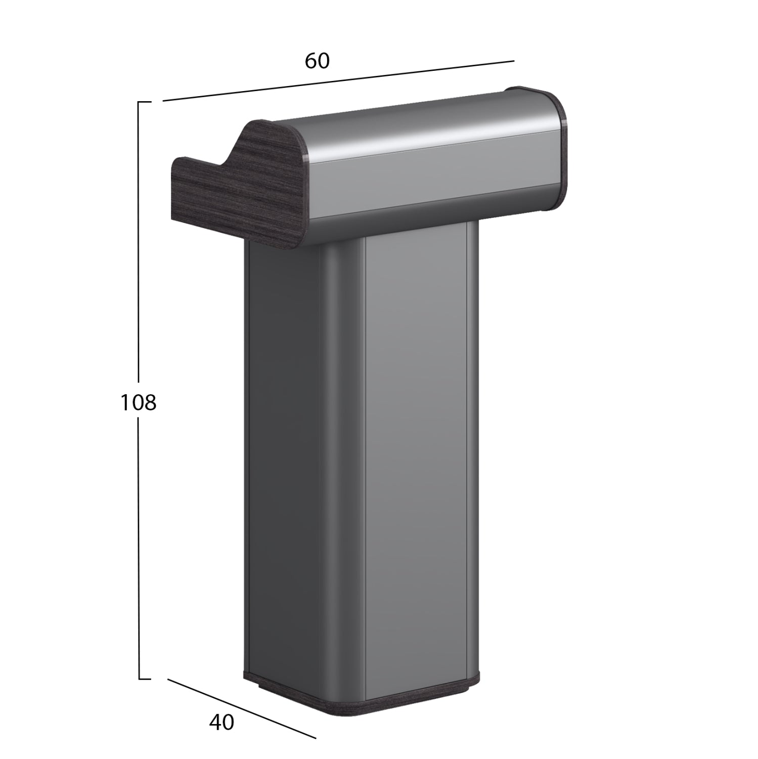 ΑΝΑΛΟΓΙΟ ΟΜΙΛΗΤΗ SPEEKER HM2151 ΜΕΛΑΜΙΝΗ ΣΕ ΓΚΡΙ 60x40x108Υεκ