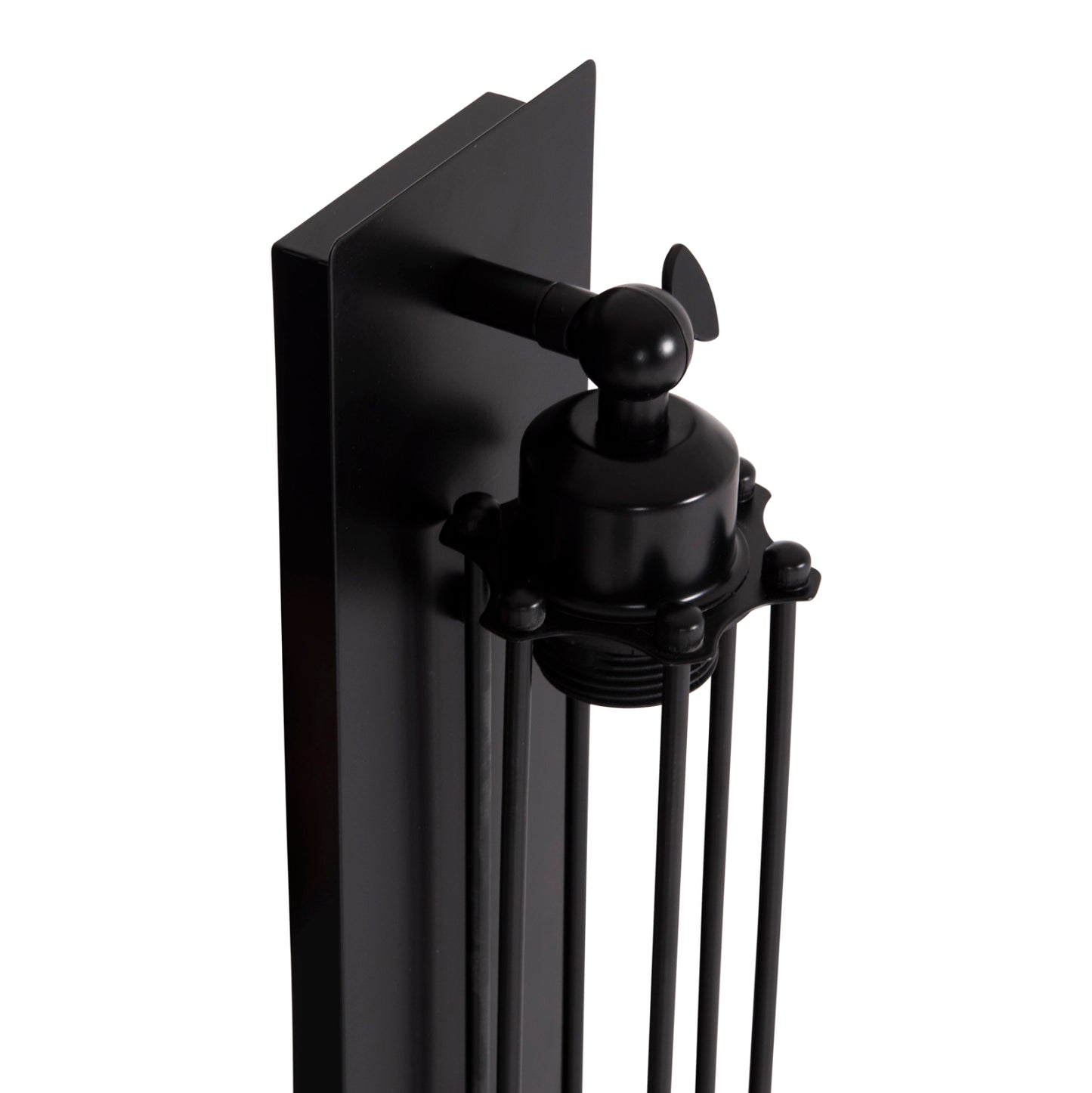 ΑΠΛΙΚΑ ΤΟΙΧΟΥ 2ΦΩΤΗ BEACON HM4463 ΜΕΤΑΛΛΟ ΣΕ ΜΑΥΡΟ 10x10x47Υεκ.