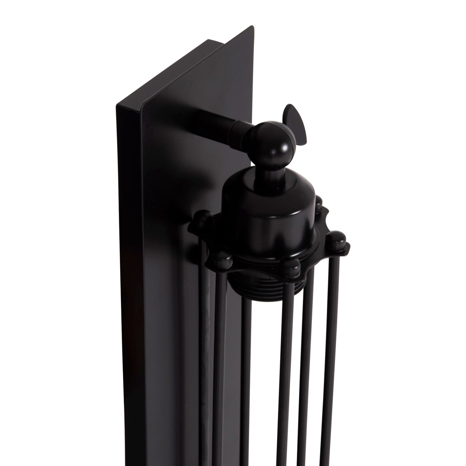 ΑΠΛΙΚΑ ΤΟΙΧΟΥ 2ΦΩΤΗ BEACON HM4463 ΜΕΤΑΛΛΟ ΣΕ ΜΑΥΡΟ 10x10x47Υεκ.