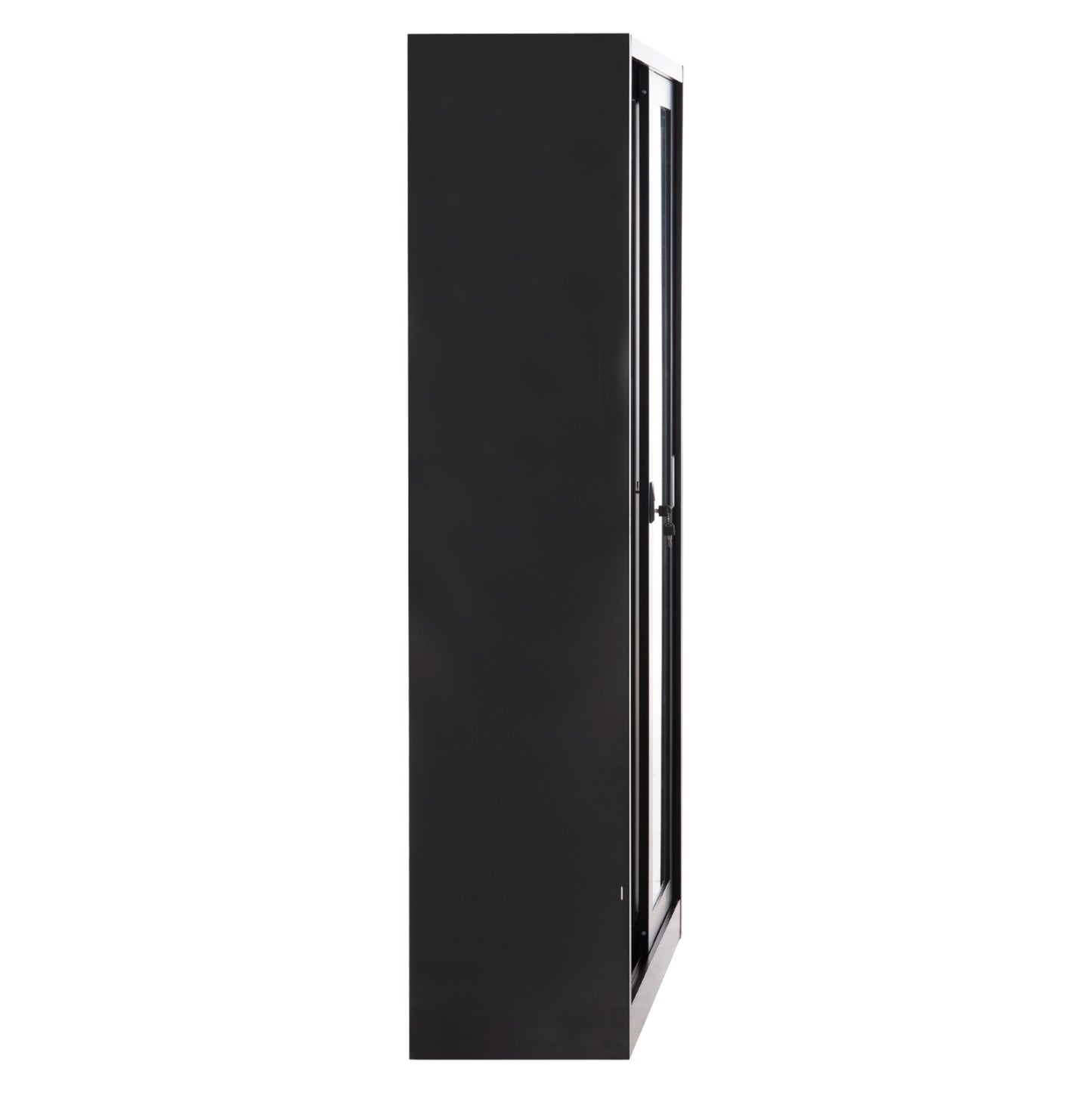 ΒΙΒΛΙΟΘΗΚΗ ΜΕ ΣΥΡΟΜΕΝΕΣ ΠΟΡΤΕΣ SIDER HM6632.01 ΜΕΤΑΛΛΙΚΗ ΜΑΥΡΗ 90x40x185Υεκ