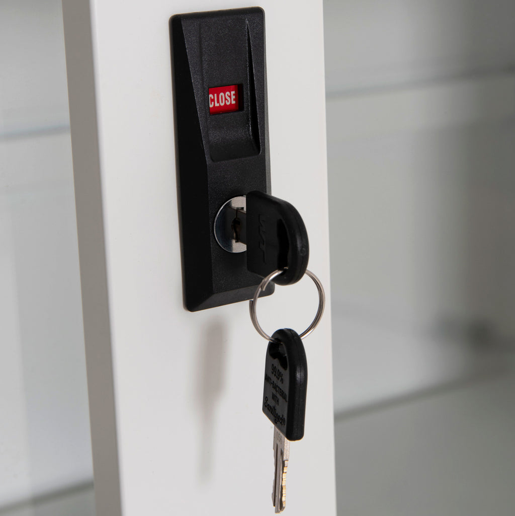 ΒΙΒΛΙΟΘΗΚΗ ΜΕ ΣΥΡΟΜΕΝΕΣ ΠΟΡΤΕΣ SIDER HM6632.02 ΜΕΤΑΛΛΙΚΗ ΛΕΥΚΗ 90x40x185Υεκ