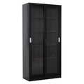 ΒΙΒΛΙΟΘΗΚΗ ΜΕ ΣΥΡΟΜΕΝΕΣ ΠΟΡΤΕΣ SIDER HM6632.01 ΜΕΤΑΛΛΙΚΗ ΜΑΥΡΗ 90x40x185Υεκ