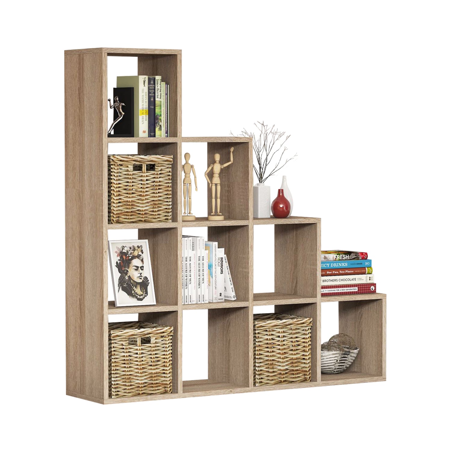 ΒΙΒΛΙΟΘΗΚΗ ΜΕΛΑΜΙΝΗΣ SCALE HM9238.12 SONΟMA 120x30x123,6Υεκ.