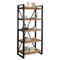 ΒΙΒΛΙΟΘΗΚΗ TURNER ΜΕΤΑΛΛΟ ΚΑΙ ΜΑΣΙΦ ΞΥΛΟ MANGO HM8188.11 80x45x186Υ εκ.
