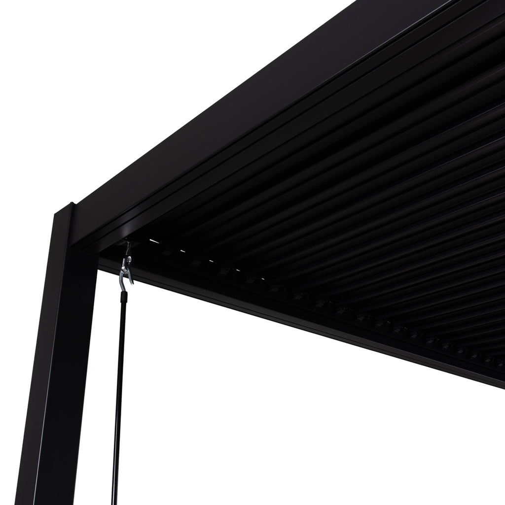 ΒΙΟΚΛΙΜΑΤΙΚΗ ΠΕΡΓΚΟΛΑ ΑΛΟΥΜΙΝΙΟΥ PREMIUM FRANIO HM6609.01 ΜΑΥΡΟ 300x300x240Υ