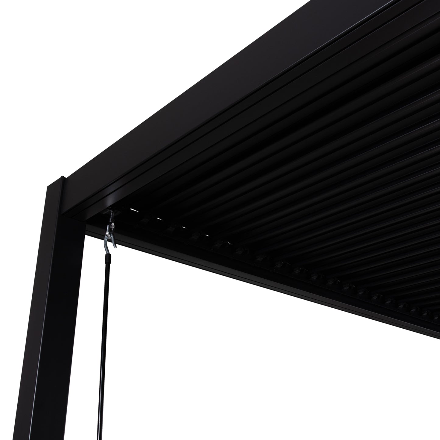 ΒΙΟΚΛΙΜΑΤΙΚΗ ΠΕΡΓΚΟΛΑ ΑΛΟΥΜΙΝΙΟΥ PREMIUM FRANIO HM6609.01 ΜΑΥΡΟ 300x300x240Υ