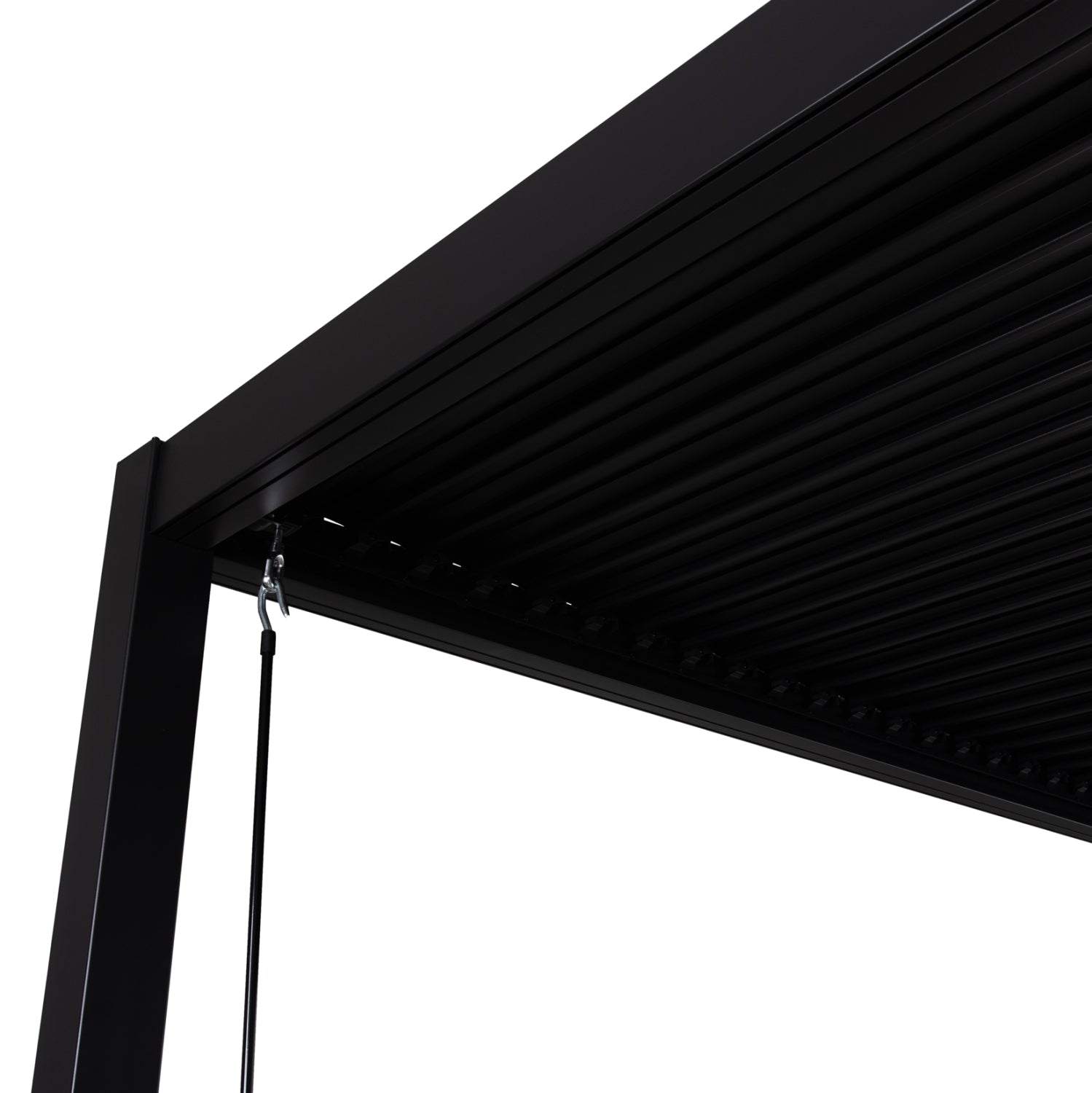 ΒΙΟΚΛΙΜΑΤΙΚΗ ΠΕΡΓΚΟΛΑ ΑΛΟΥΜΙΝΙΟΥ PREMIUM FRANIO HM6609.01 ΜΑΥΡΟ 300x300x240Υ
