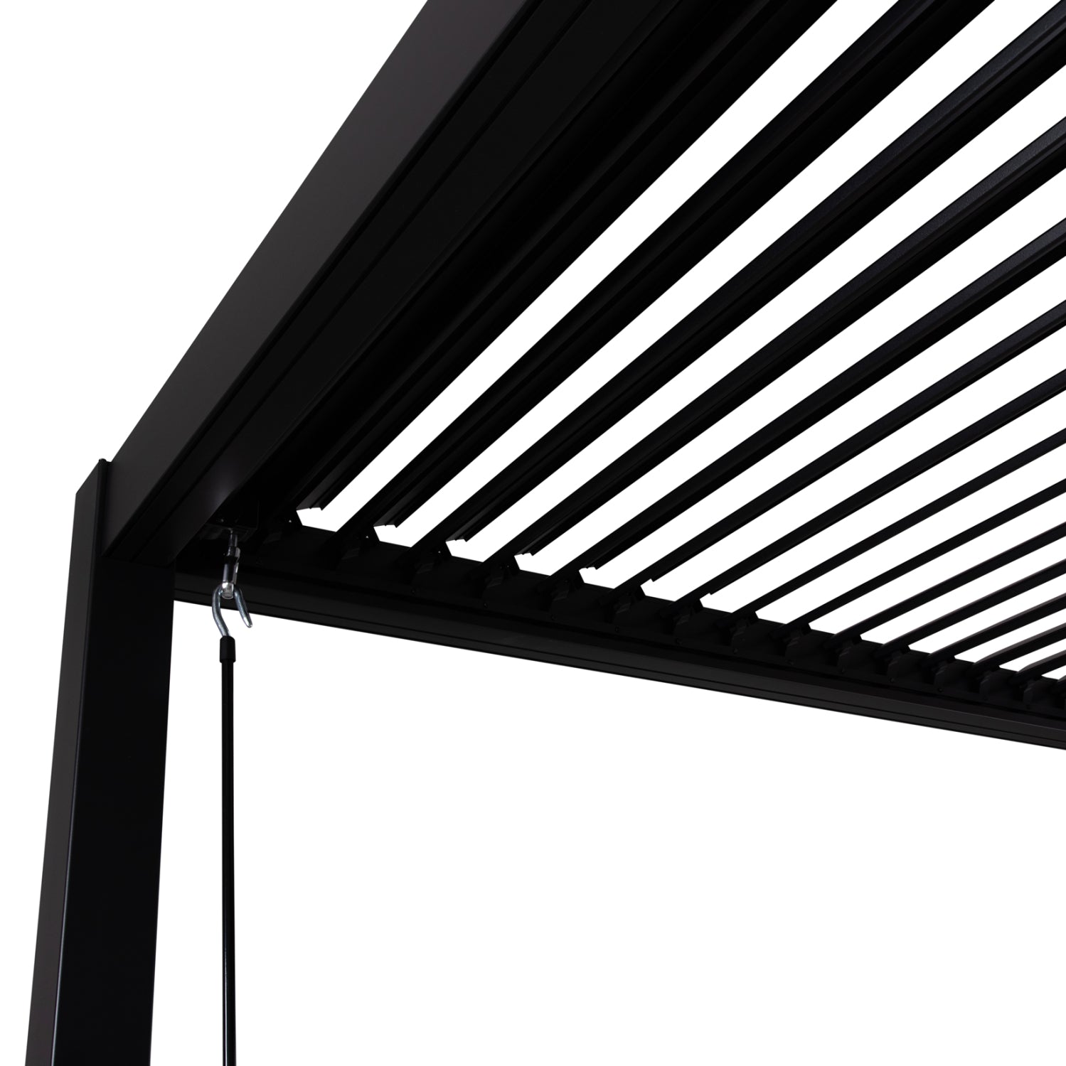 ΒΙΟΚΛΙΜΑΤΙΚΗ ΠΕΡΓΚΟΛΑ ΑΛΟΥΜΙΝΙΟΥ PREMIUM FRANIO HM6609.01 ΜΑΥΡΟ 300x300x240Υ