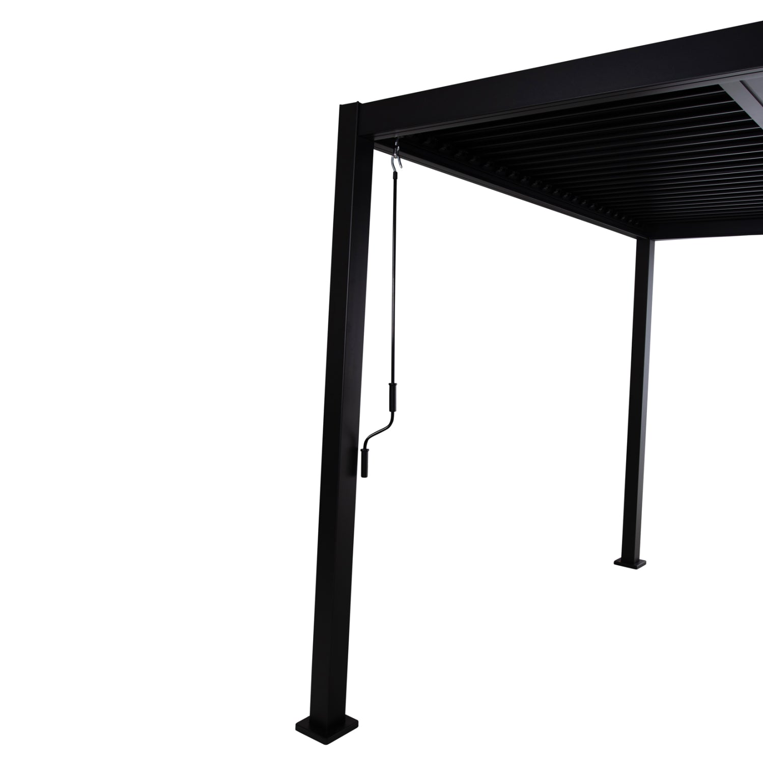 ΒΙΟΚΛΙΜΑΤΙΚΗ ΠΕΡΓΚΟΛΑ ΑΛΟΥΜΙΝΙΟΥ PREMIUM FRANIO HM6609.01 ΜΑΥΡΟ 300x300x240Υ