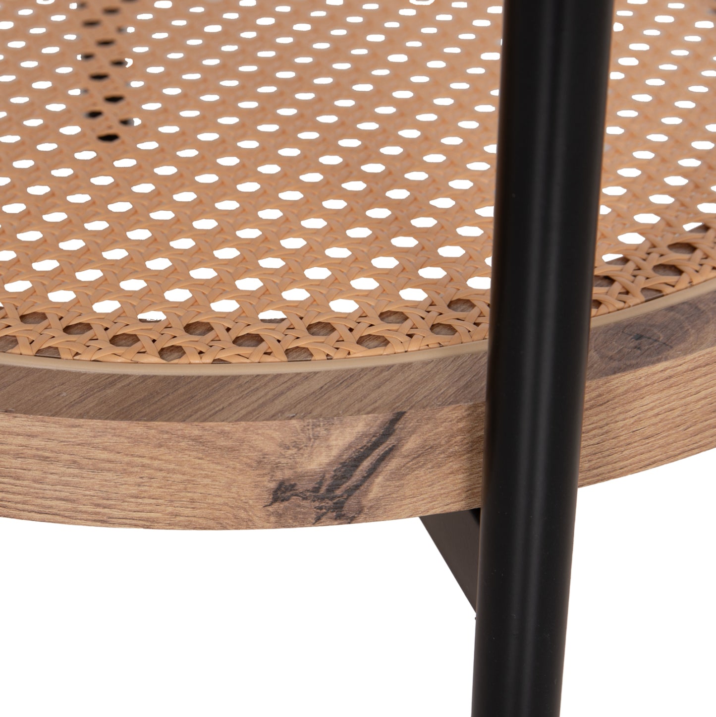 ΒΟΗΘΗΤΙΚΟ ΤΡΑΠΕΖΙ SEITZ HM18031 ΓΥΑΛΙ TOP-ΜΕΤΑΛΛΟ-RATTAN ΣΕ ΦΥΣΙΚΟ Φ50x56Υεκ.