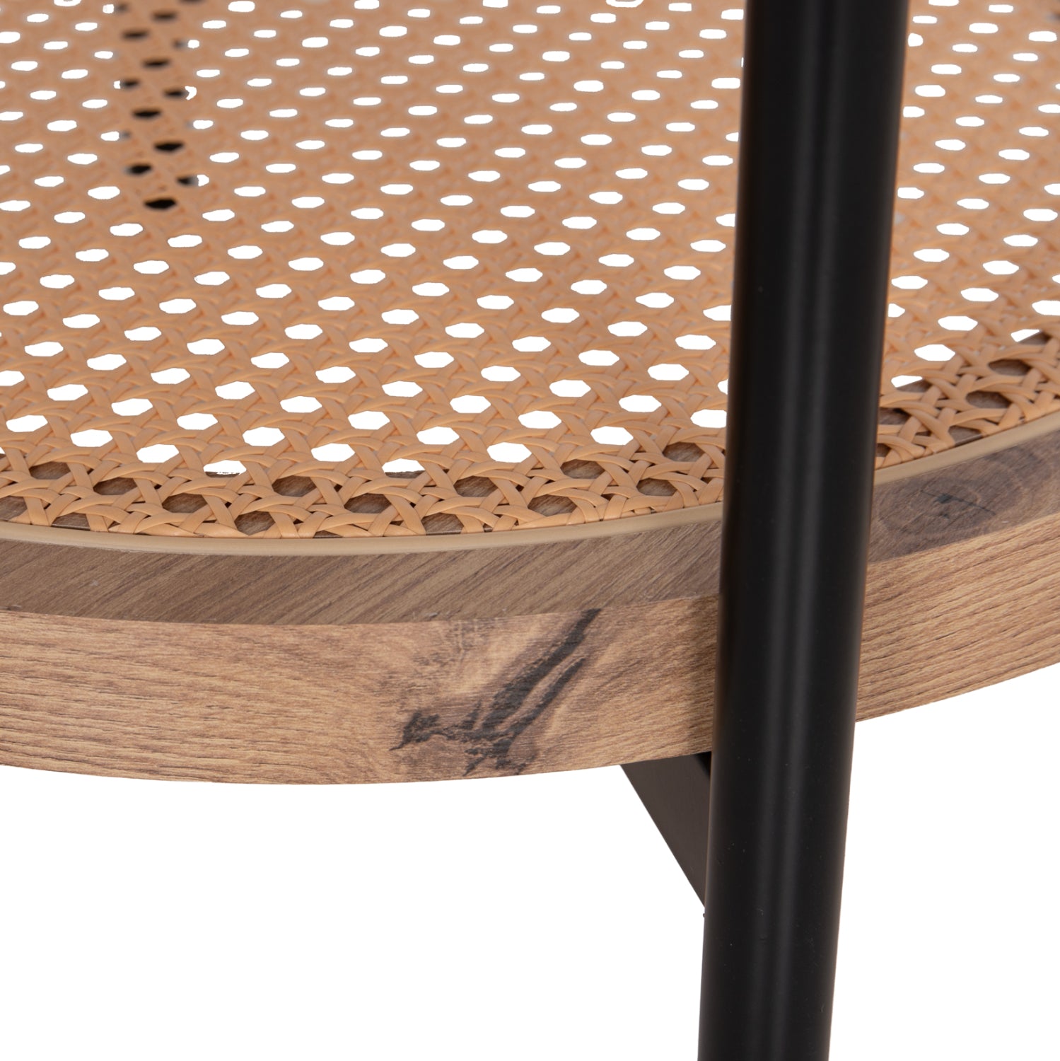 ΒΟΗΘΗΤΙΚΟ ΤΡΑΠΕΖΙ SEITZ HM18031 ΓΥΑΛΙ TOP-ΜΕΤΑΛΛΟ-RATTAN ΣΕ ΦΥΣΙΚΟ Φ50x56Υεκ.
