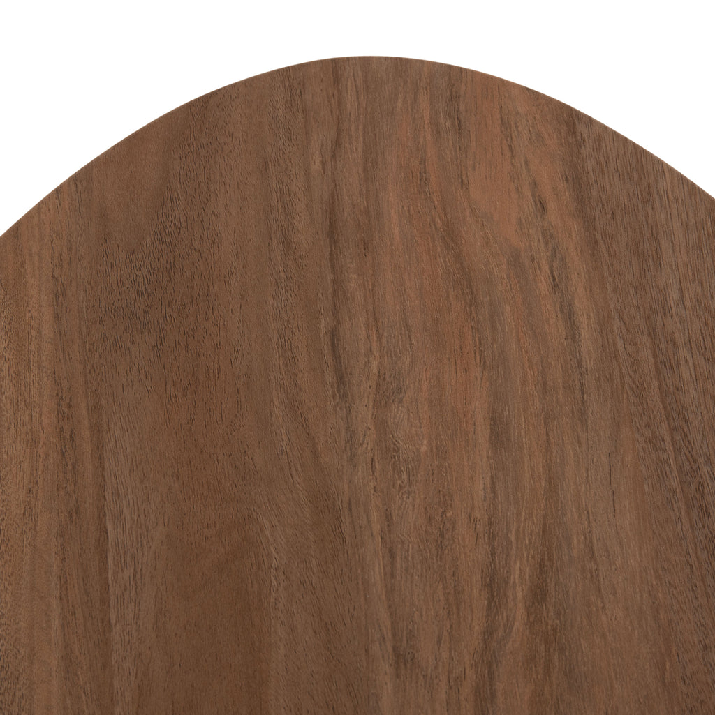 ΒΟΗΘΗΤΙΚΟ ΤΡΑΠΕΖΙ ΟΒΑΛ ALPER HM18328 MDF SONAMA--ΜΕΤΑΛΛΟ ΛΕΥΚΟ 50x50x51Υεκ.