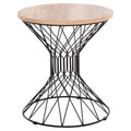 ΒΟΗΘΗΤΙΚΟ ΤΡΑΠΕΖΙ ΣΑΛΟΝΙΟΥ KEON HM18038.03 MDF TOP ΣΕ ΣΟΝΑΜΑ-ΜΕΤΑΛΛΟ Φ45x50Υεκ.