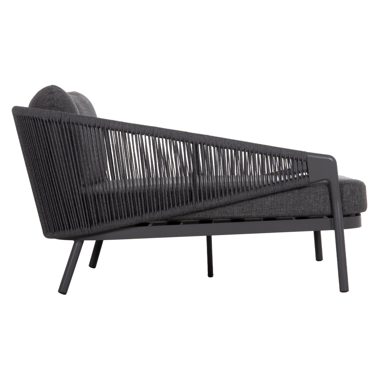 DAYBED ΣΕΙΡΑ XANTION ΗM6474.01 ΣΚΟΥΡΟ ΓΚΡΙ ΑΛΟΥΜΙΝΙΟ-ΣΧΟΙΝΙ-OLEFIN 157x147x88Υεκ
