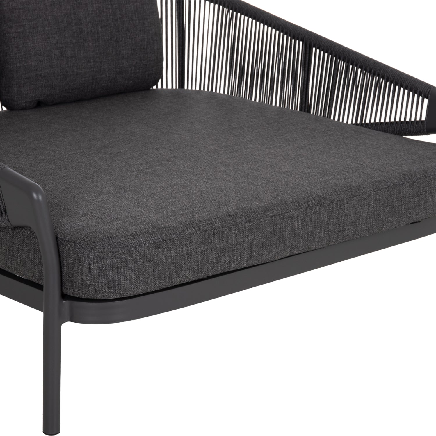 DAYBED ΣΕΙΡΑ XANTION ΗM6474.01 ΣΚΟΥΡΟ ΓΚΡΙ ΑΛΟΥΜΙΝΙΟ-ΣΧΟΙΝΙ-OLEFIN 157x147x88Υεκ