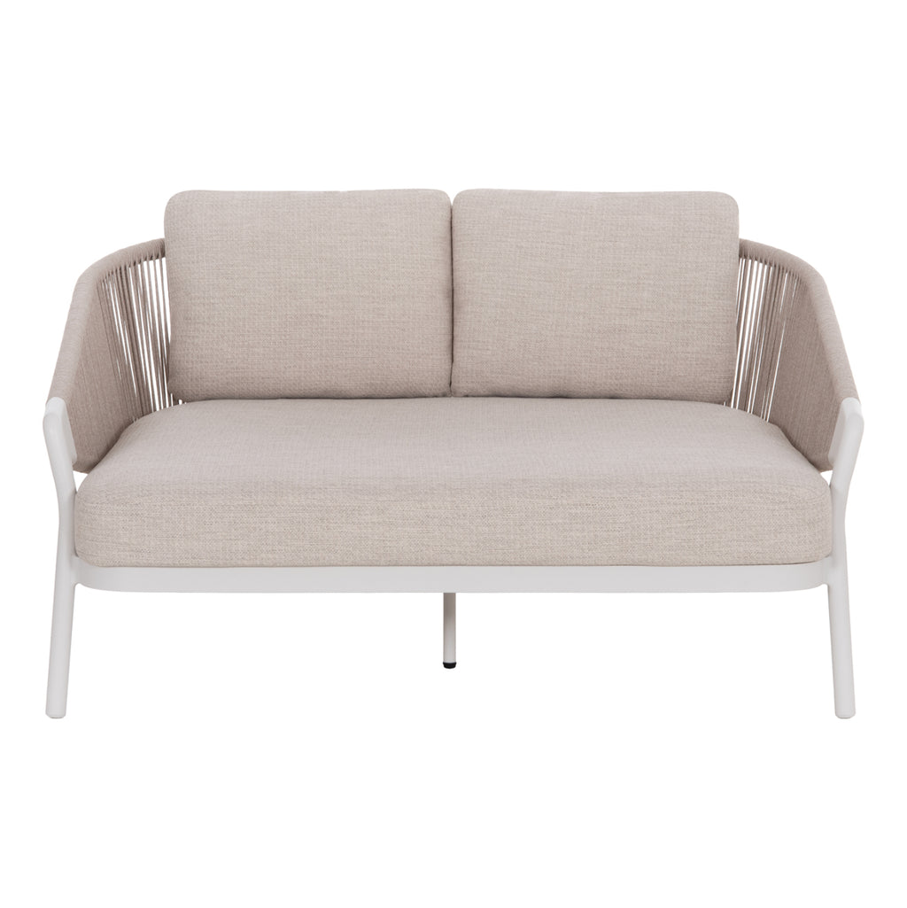 DAYBED ΣΕΙΡΑ XANTION HM6474.02 ΛΕΥΚΟ ΑΛΟΥΜΙΝΙΟ--ΣΧΟΙΝΙ--OLEFIN 157x147x88Υεκ