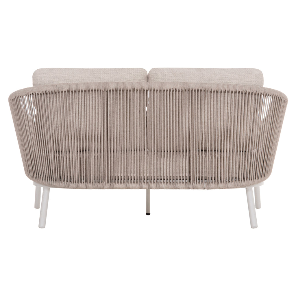 DAYBED ΣΕΙΡΑ XANTION HM6474.02 ΛΕΥΚΟ ΑΛΟΥΜΙΝΙΟ--ΣΧΟΙΝΙ--OLEFIN 157x147x88Υεκ