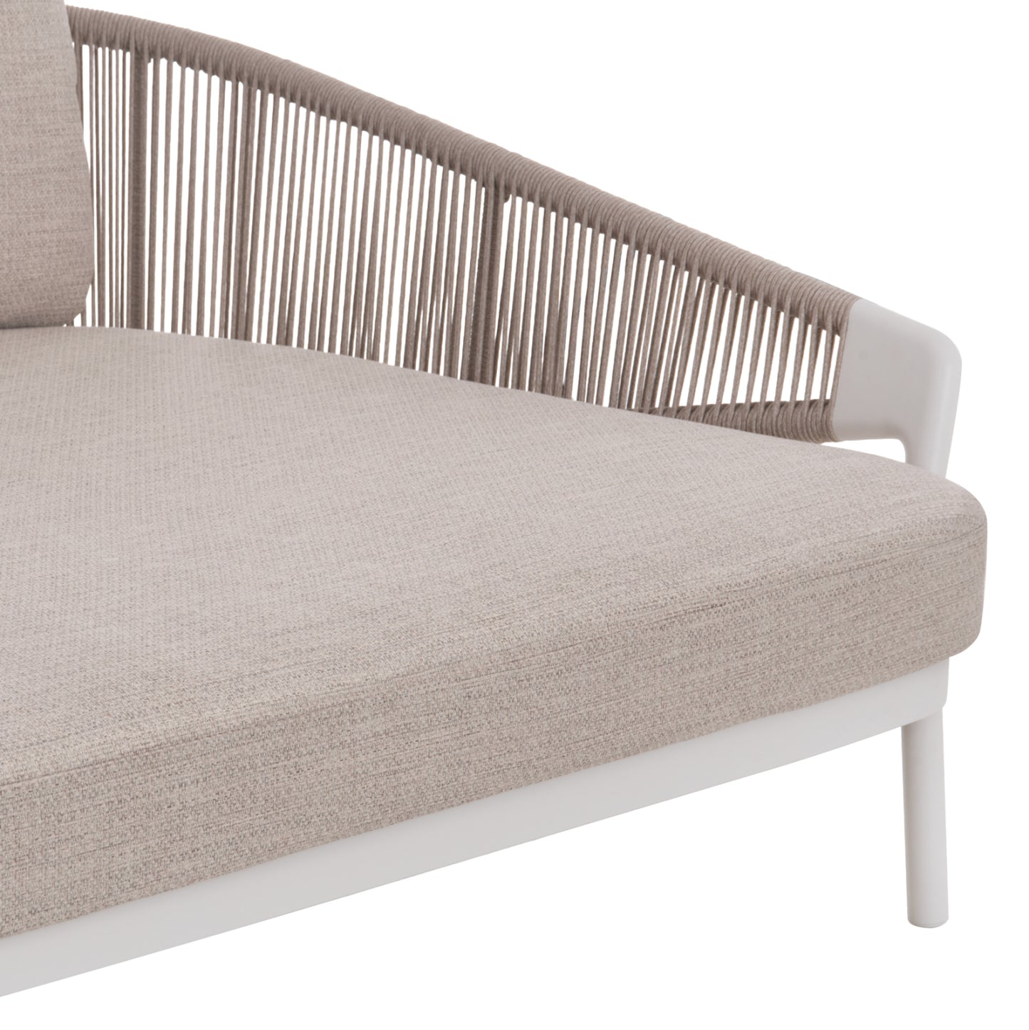 DAYBED ΣΕΙΡΑ XANTION HM6474.02 ΛΕΥΚΟ ΑΛΟΥΜΙΝΙΟ--ΣΧΟΙΝΙ--OLEFIN 157x147x88Υεκ