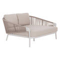 DAYBED ΣΕΙΡΑ XANTION HM6474.02 ΛΕΥΚΟ ΑΛΟΥΜΙΝΙΟ--ΣΧΟΙΝΙ--OLEFIN 157x147x88Υεκ