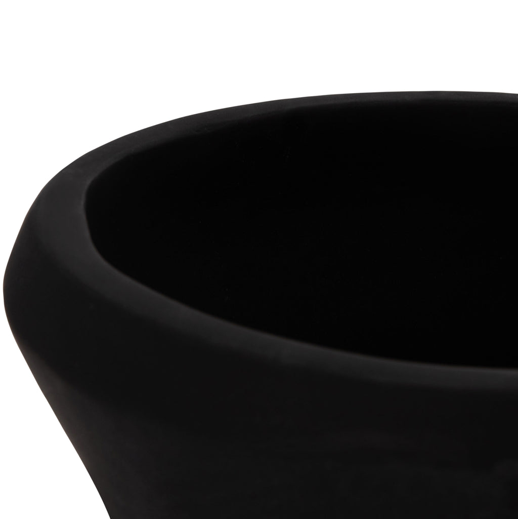 ΔΙΑΚΟΣΜΗΤΙΚΟ ΒΑΖΟ ΔΑΠΕΔΟΥ NEBULA HM4660.01S FIBER CEMENT Φ45x115Υεκ ΜΑΥΡΟ--ΞΥΛΟ ΤΕΑΚ