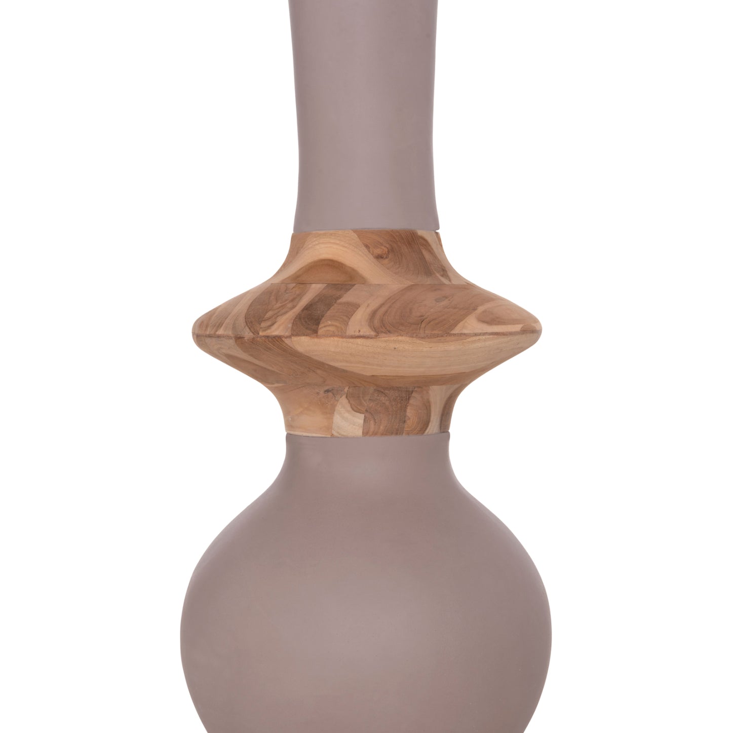 ΔΙΑΚΟΣΜΗΤΙΚΟ ΒΑΖΟ ΔΑΠΕΔΟΥ NEBULA HM4660.05M FIBER CEMENT TAUPE--ΞΥΛΟ ΤΕΑΚ Φ45x148Υεκ