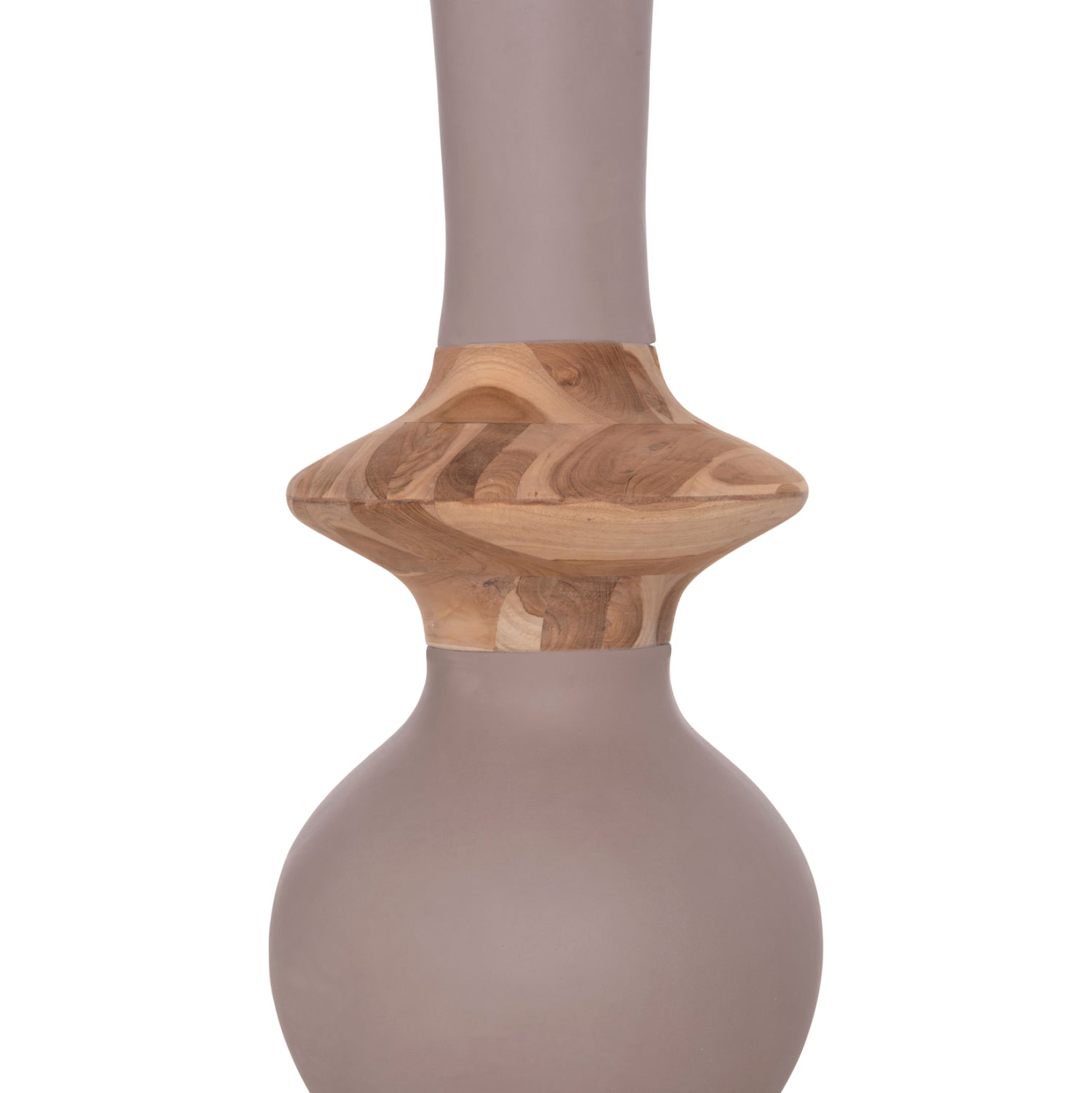 ΔΙΑΚΟΣΜΗΤΙΚΟ ΒΑΖΟ ΔΑΠΕΔΟΥ NEBULA HM4660.05M FIBER CEMENT TAUPE--ΞΥΛΟ ΤΕΑΚ Φ45x148Υεκ
