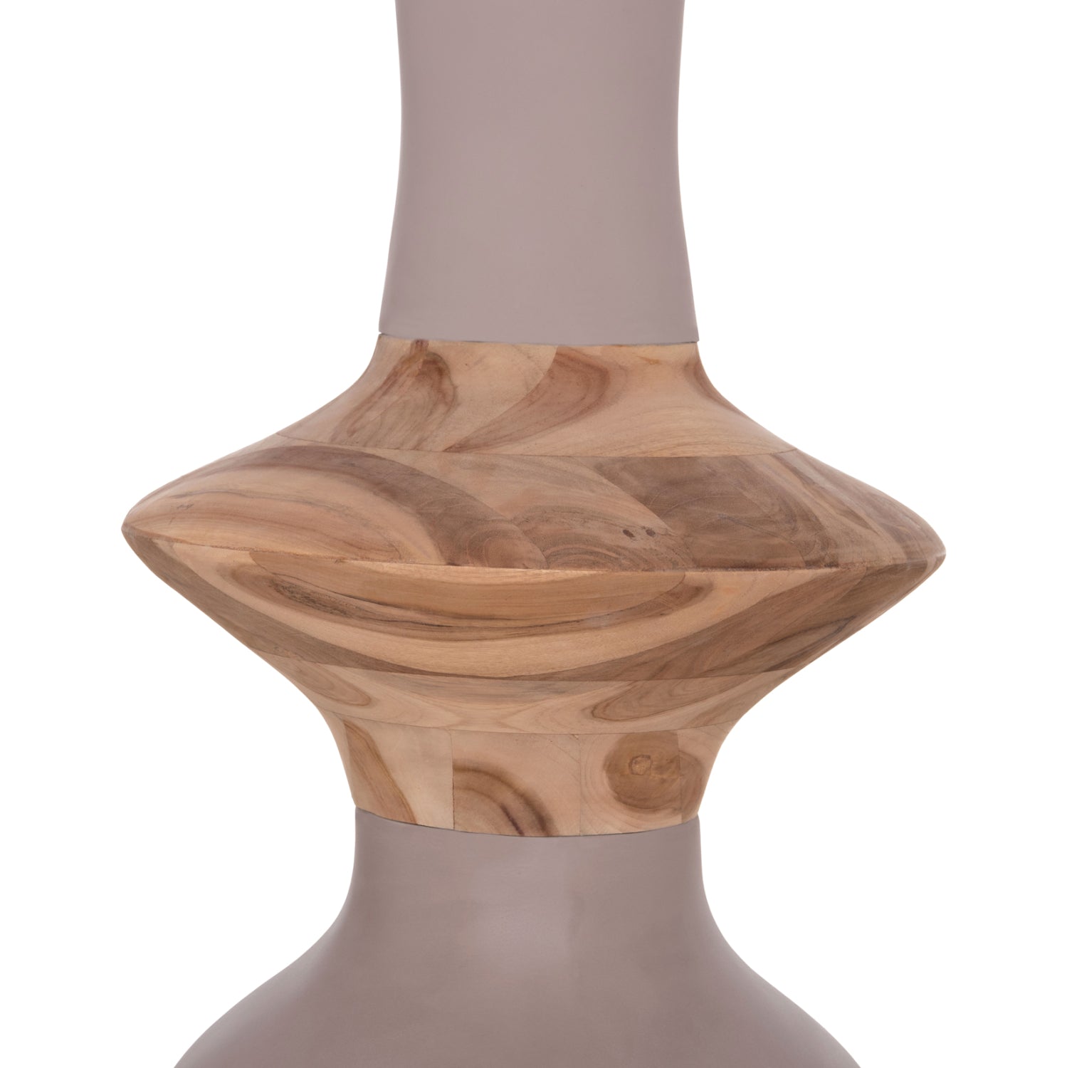 ΔΙΑΚΟΣΜΗΤΙΚΟ ΒΑΖΟ ΔΑΠΕΔΟΥ NEBULA HM4660.05S FIBER CEMENT TAUPE--ΞΥΛΟ ΤΕΑΚ Φ45x115Υεκ