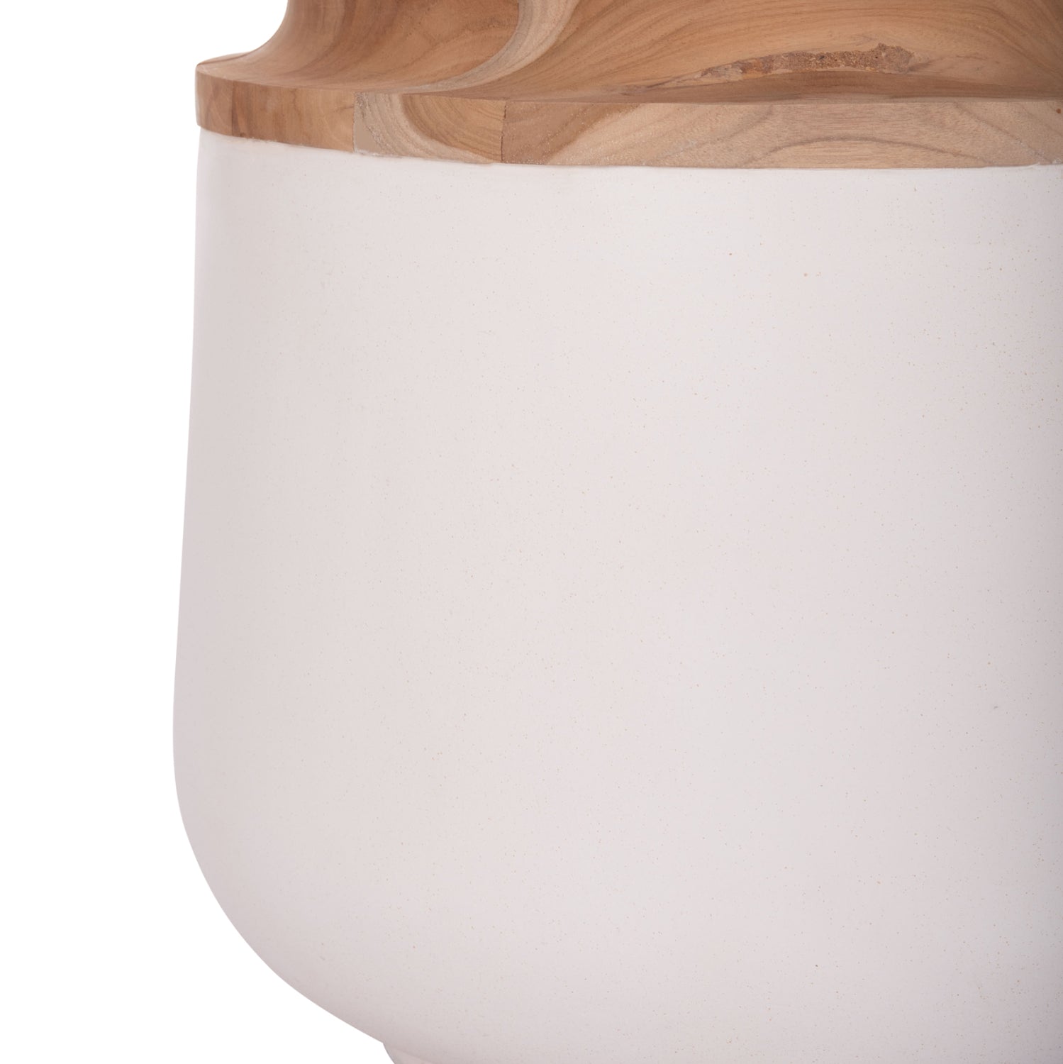 ΔΙΑΚΟΣΜΗΤΙΚΟ ΒΑΖΟ ΔΑΠΕΔΟΥ LINTER HM4662.02L FIBER CEMENT ΛΕΥΚΟ--ΞΥΛΟ ΤΕΑΚ Φ41x47Υεκ.