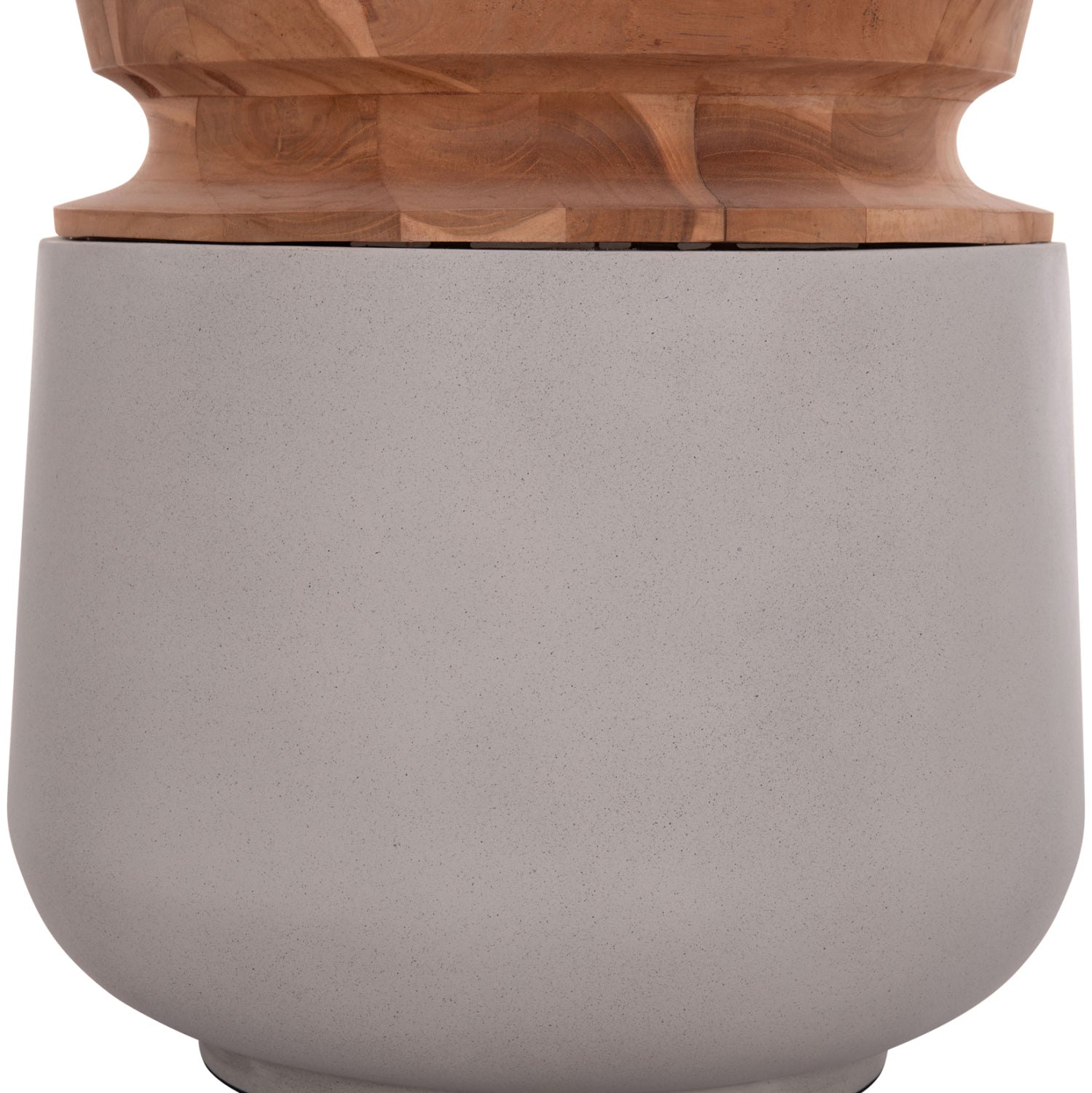 ΔΙΑΚΟΣΜΗΤΙΚΟ ΒΑΖΟ ΔΑΠΕΔΟΥ LINTER HM4662.03L FIBER CEMENT ΓΚΡΙ--ΞΥΛΟ ΤΕΑΚ Φ41x47Υ