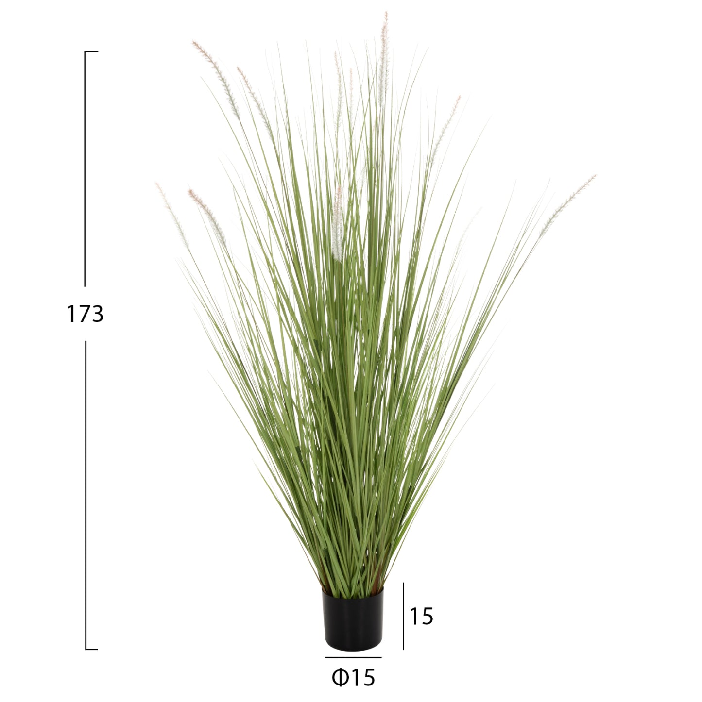 ΔΙΑΚΟΣΜΗΤΙΚΟ ΣΥΝΘΕΤΙΚΟ ΦΥΤΟ HM4017 BRISTLEGRASS ΣΕ ΓΛΑΣΤΡΑ 173Υεκ.