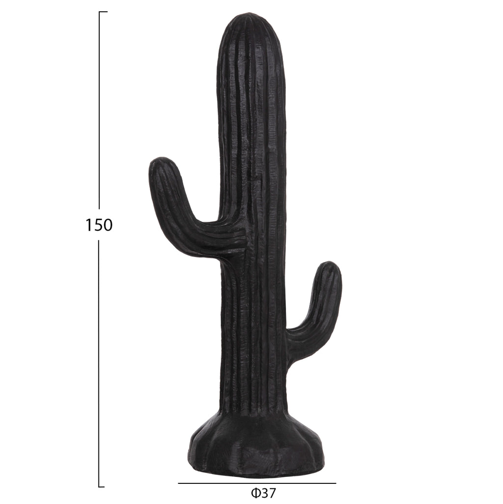 ΔΙΑΚΟΣΜΗΤΙΚΟΣ ΚΑΚΤΟΣ ΔΑΠΕΔΟΥ CACTUS HM4386.01L ΓΥΨΟΣ ΣΕ ΜΑΥΡΟ 63x37x150Υεκ.