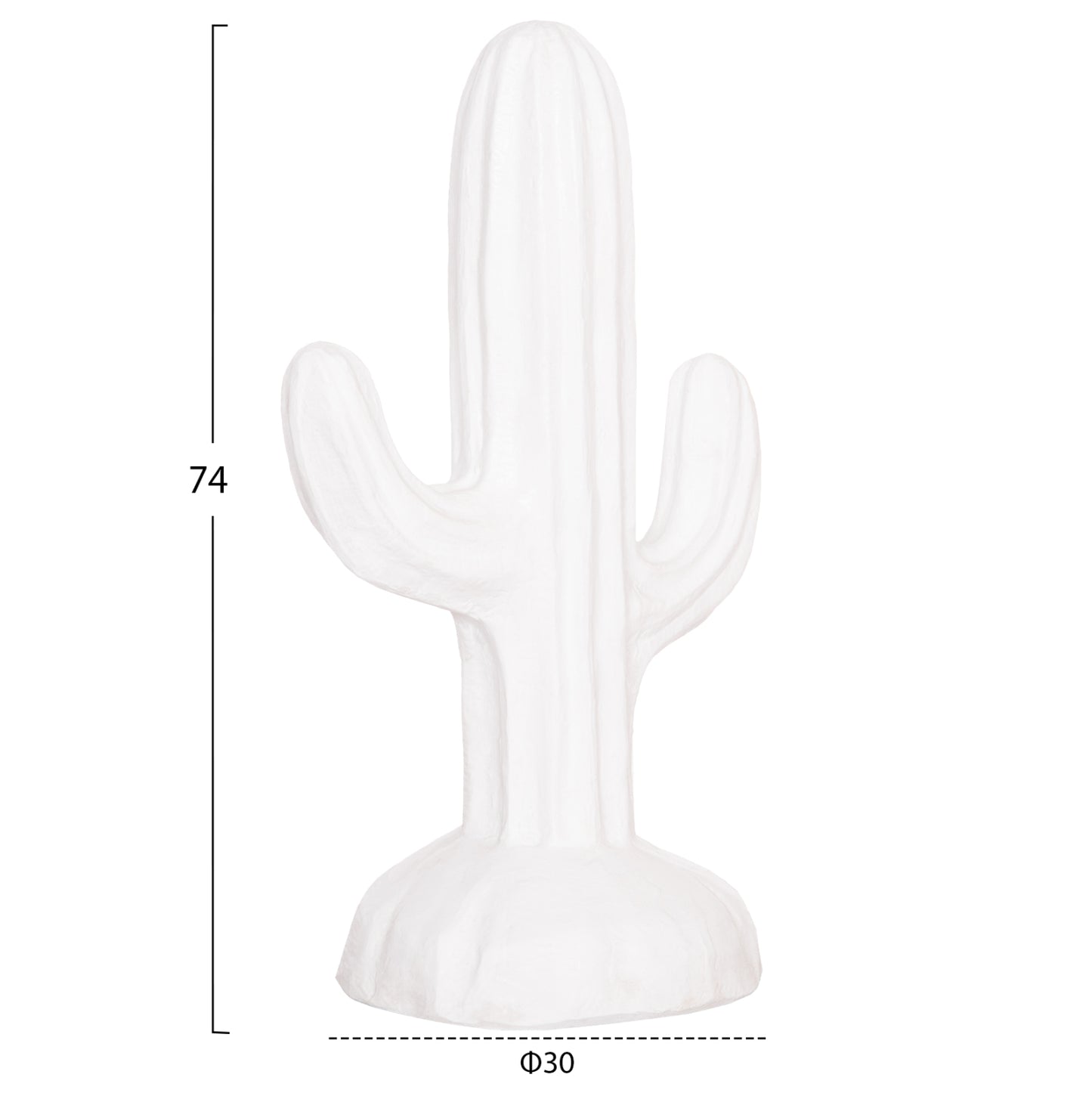 ΔΙΑΚΟΣΜΗΤΙΚΟΣ ΚΑΚΤΟΣ ΔΑΠΕΔΟΥ CACTUS HM4386.02S ΓΥΨΟΣ ΣΕ ΛΕΥΚΟ 42x30x74Υεκ