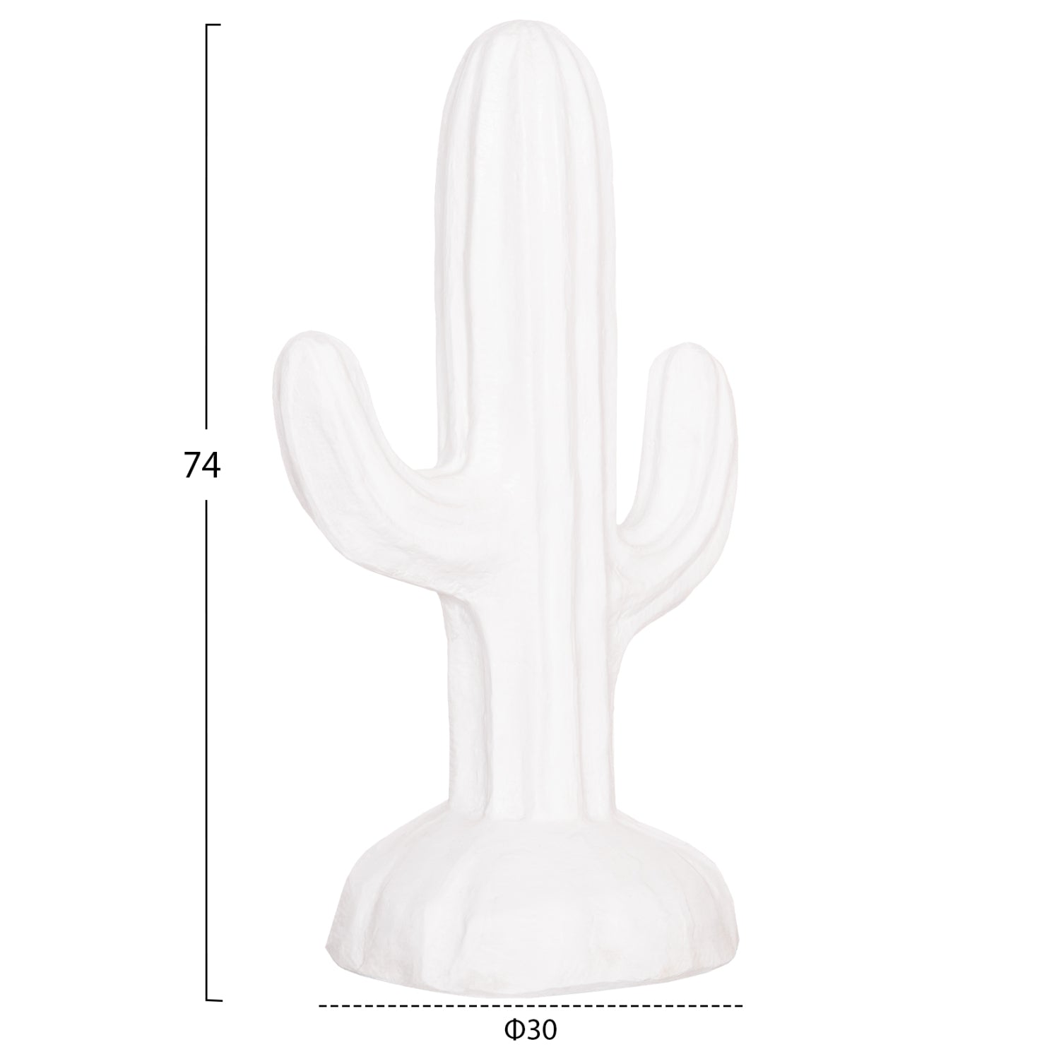 ΔΙΑΚΟΣΜΗΤΙΚΟΣ ΚΑΚΤΟΣ ΔΑΠΕΔΟΥ CACTUS HM4386.02S ΓΥΨΟΣ ΣΕ ΛΕΥΚΟ 42x30x74Υεκ