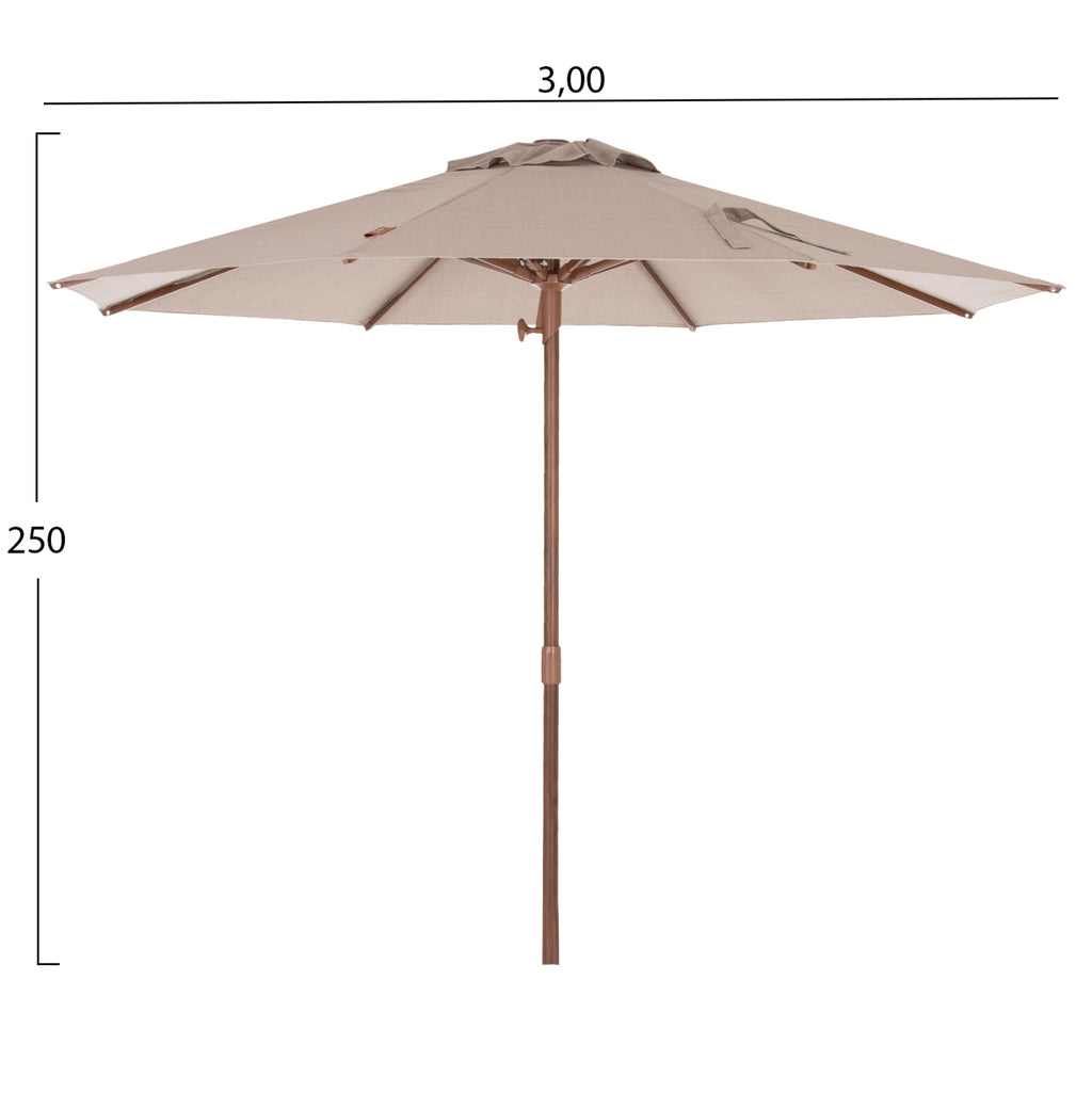 ΕΠΑΓΓΕΛΜΑΤΙΚΗ ΟΜΠΡΕΛΑ GLADELL Φ3,00μ HM6603.02 ΜΠΕΖ ΠΑΝΙ-HEAT TRANSFER ΑΛΟΥMΙΝΙΟ (ΧΩΡΙΣ ΒΑΣΗ)