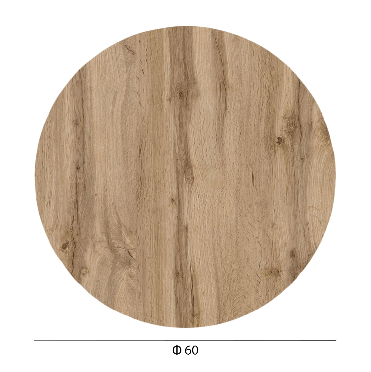 ΕΠΙΦΑΝΕΙΑ ΤΡΑΠΕΖΙΟΥ HPL ΣΤΡΟΓΓΥΛΗ HM5841.36 SONAMA OAK Φ60εκ.