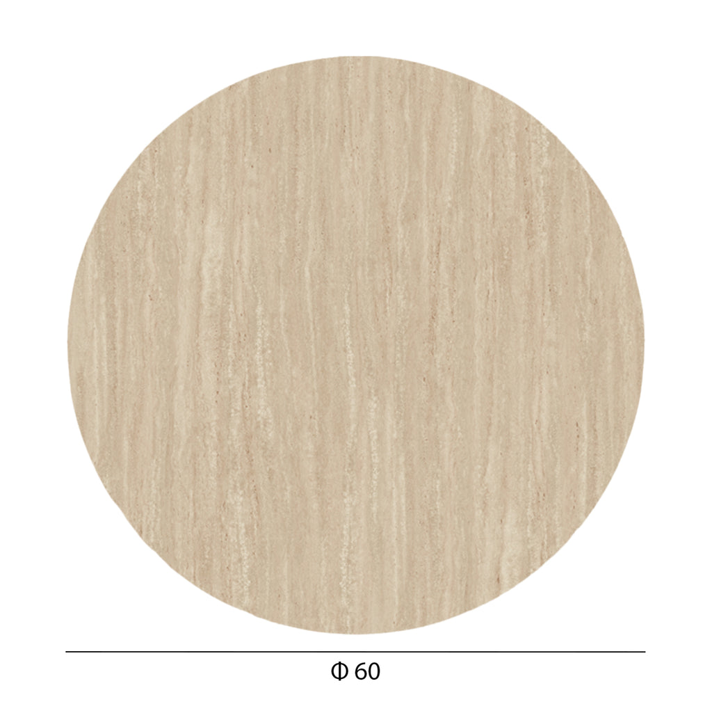 ΕΠΙΦΑΝΕΙΑ ΤΡΑΠΕΖΙΟΥ HPL ΣΤΡΟΓΓΥΛΗ HM5841.35 TRAVERTINE Φ60εκ.