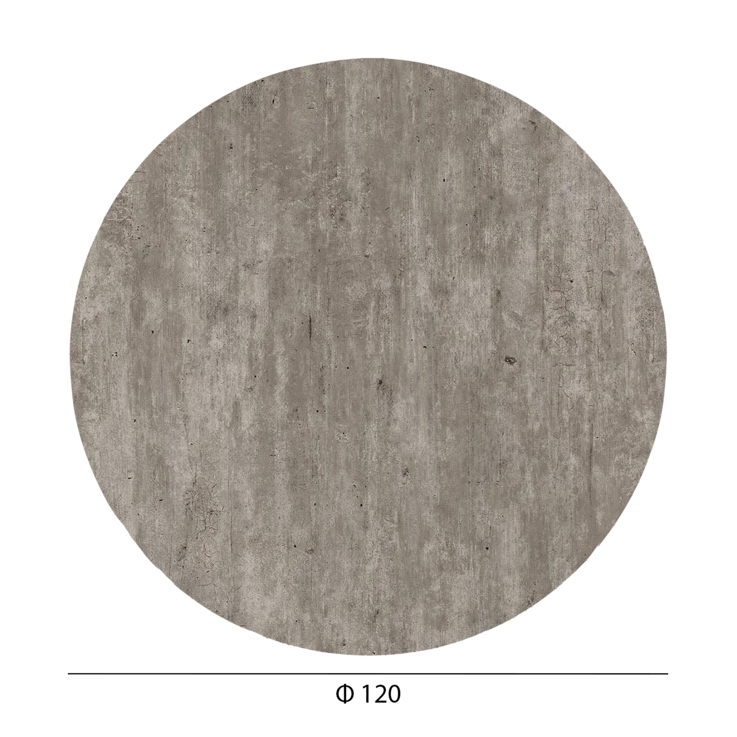 ΕΠΙΦΑΝΕΙΑ ΤΡΑΠΕΖΙΟΥ HPL ΣΤΡΟΓΓΥΛΗ HM6351.37 CONCRETE Φ120εκ.