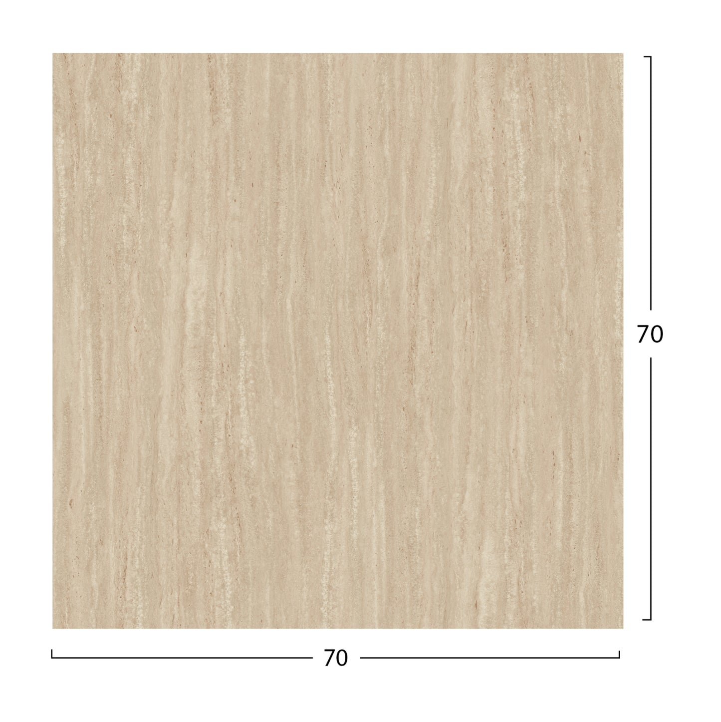 ΕΠΙΦΑΝΕΙΑ ΤΡΑΠΕΖΙΟΥ HPL ΤΕΤΡΑΓΩΝΗ HM5838.35 TRAVERTINE 70x70εκ.