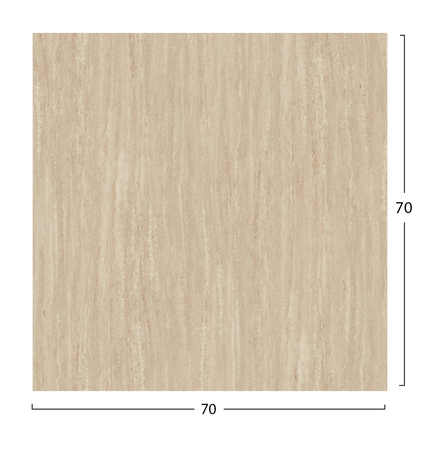 ΕΠΙΦΑΝΕΙΑ ΤΡΑΠΕΖΙΟΥ HPL ΤΕΤΡΑΓΩΝΗ HM5838.35 TRAVERTINE 70x70εκ.