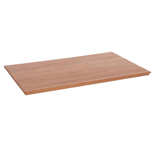 ΕΠΙΦΑΝΕΙΑ ΤΡΑΠΕΖΙΟΥ ΟΡΘΟΓΩΝΙΑ HM18138 ΞΥΛΟ TEAK--ΦΥΣΙΚΟ 120x80x4(πάχος)εκ.